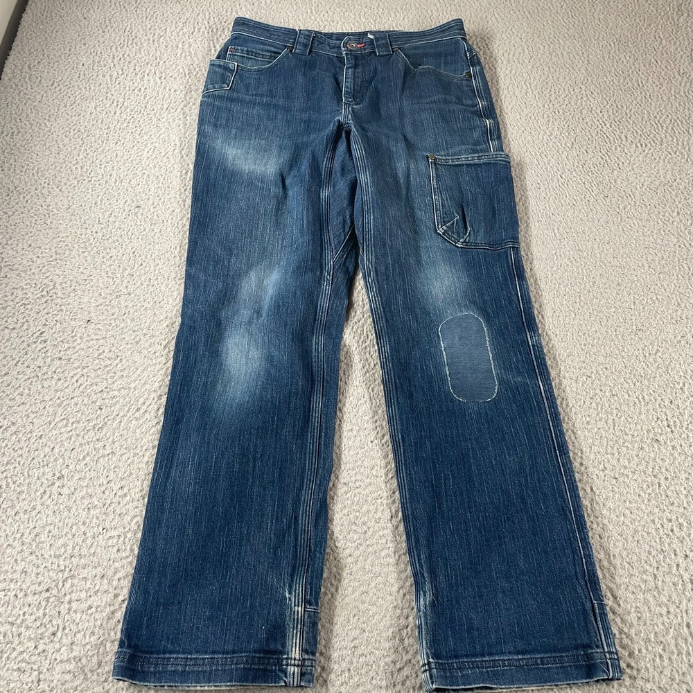 Alaskan Hardgear Jeans Mens Blue Cordura Carpenter Cargo Tag 32x32 Duluth Patch